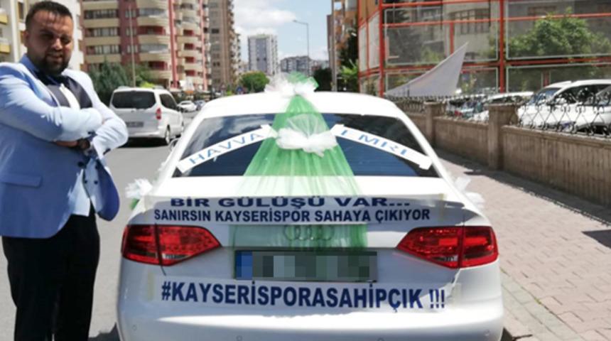 Fanatik damat, nikahtan sonra eşiyle stada gitti