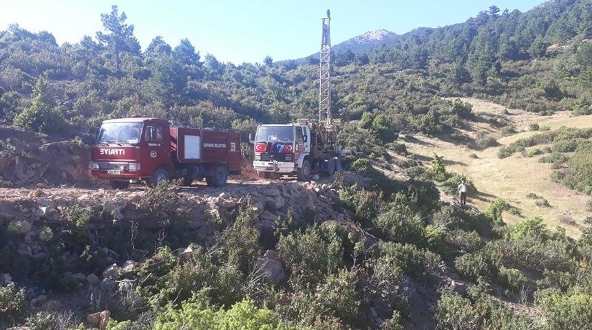 Şaphane&rsquo;de su arama &ccedil;alışmaları