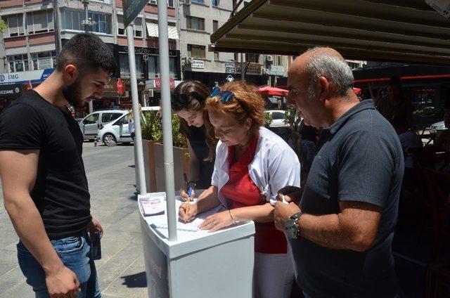 Balıkesir’de organ bağışı için stant açıldı