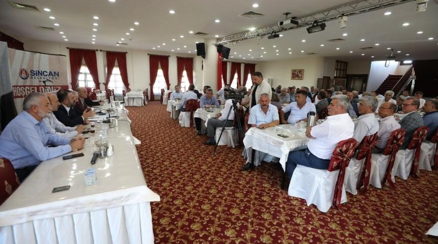 Başkan Ercan muhtarlarla bir araya geldi