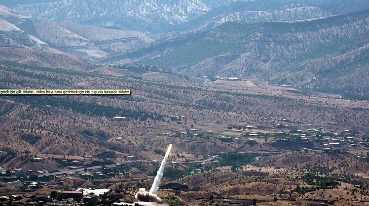 Bora füzeleri PKK hedeflerini böyle vurdu! G3