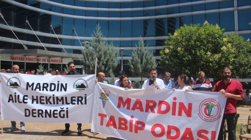 Mardin&rsquo;de doktorların darp edilmesine tepki