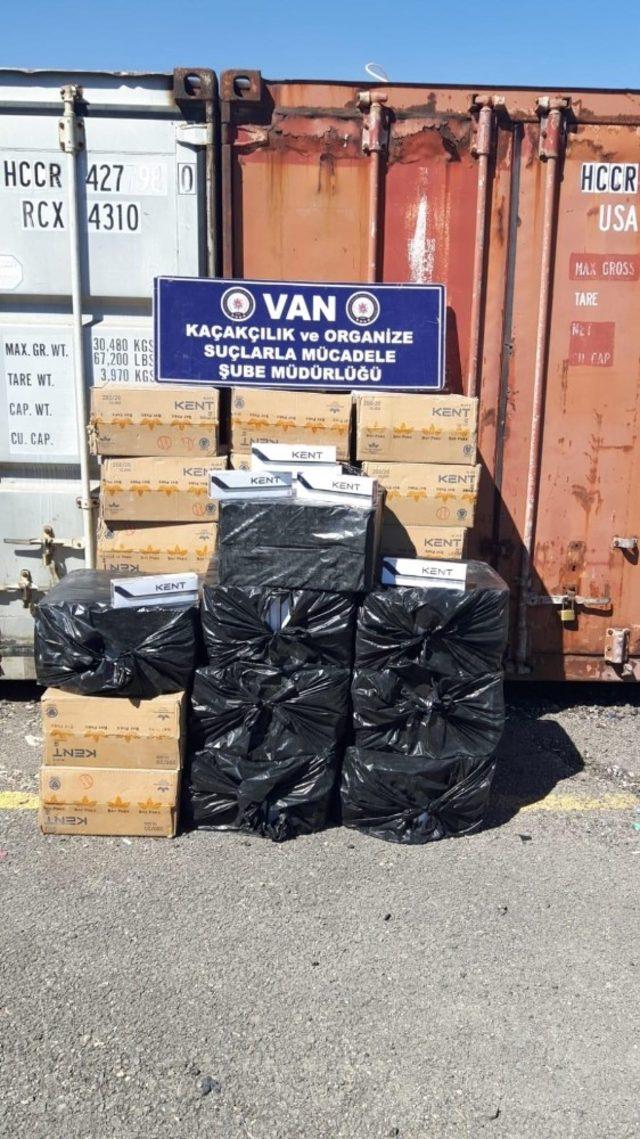 Van’da 14 bin 800 paket kaçak sigara ele geçirildi