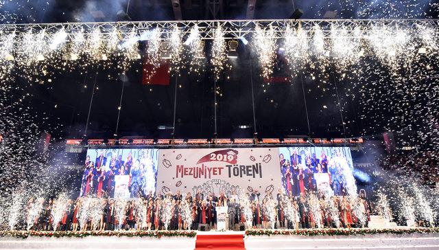 &Ouml;ğrenciler mezuniyet heyecanı yaşadı 1