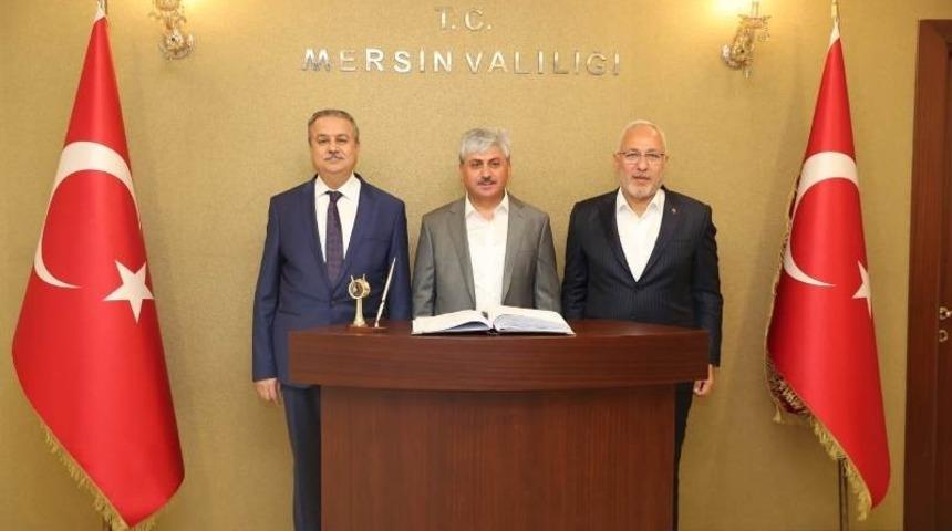 Hatay Valisi Doğan’dan Mersin Valisi Su’ya ziyaret