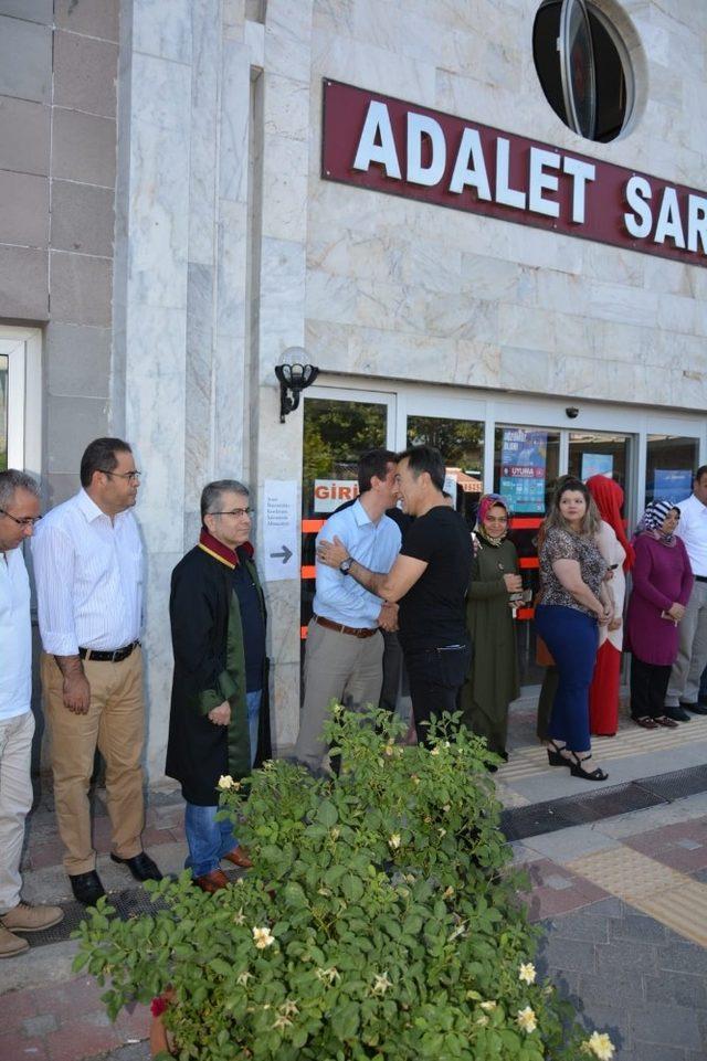 Isparta Adliyesi’nde Başsavcı Çokdinç ve Hakim eşine hüzünlü veda