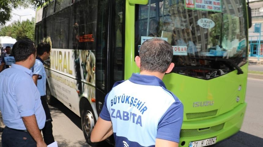 Diyarbakır’da toplu taşıma araçlarında klima ve genel temizlik denetimi