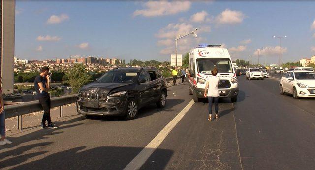 TEM'de sürücü kalp krizi geçirdi; 7 araç kazaya karıştı