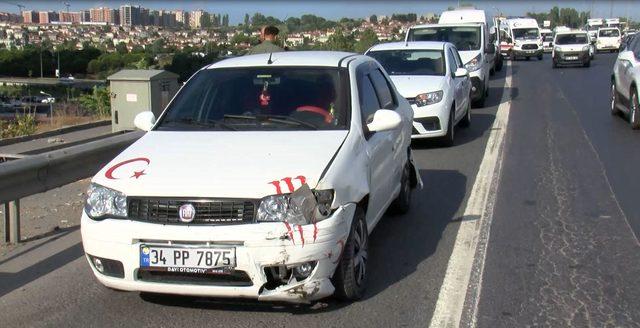 TEM'de sürücü kalp krizi geçirdi; 7 araç kazaya karıştı