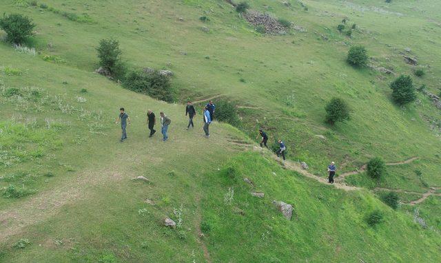 Çiseli Şelalesi'ne ziyaretçi akını