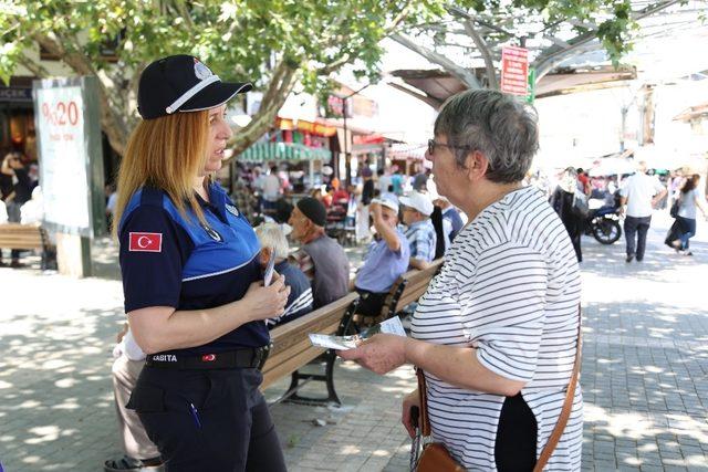 Zabıta bu kez eğitim için sahada