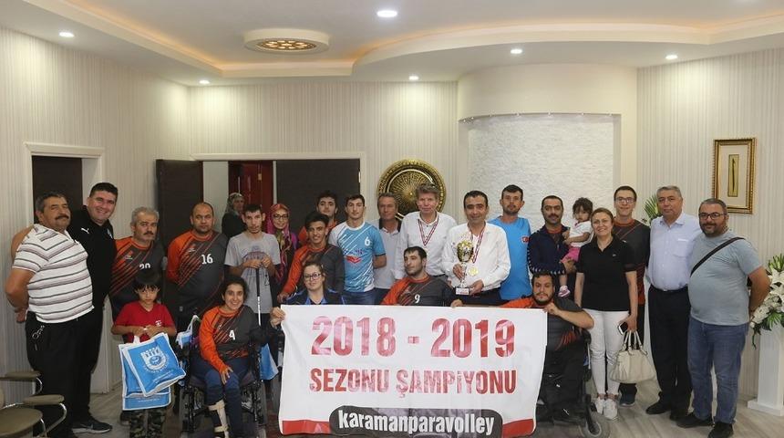 Kalaycı, süper lige yükselen il özel idare spor takımını kabul etti