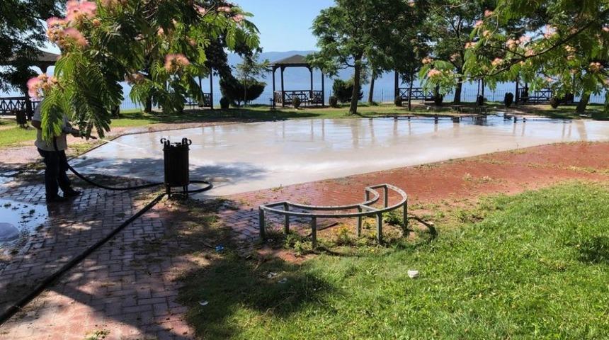 K&ouml;rfez&rsquo;in parkları elden ge&ccedil;iriliyor