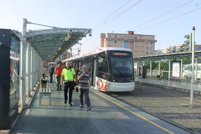 Tramvay artık OMÜ kampüsünde