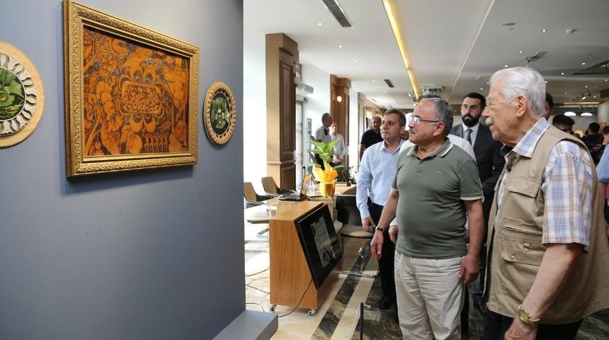 Sanat ile ahşap sergide buluştu