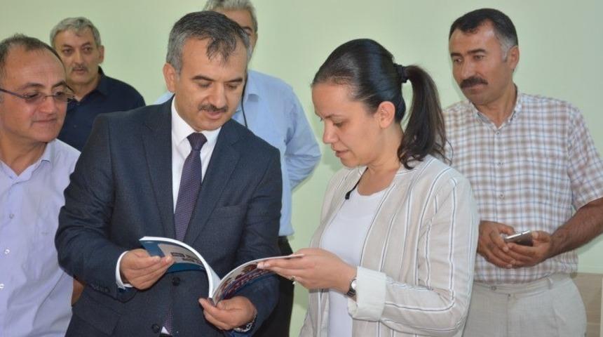 Kaymakam Özdemir, Kur’an kursunda incelemelerde bulundu