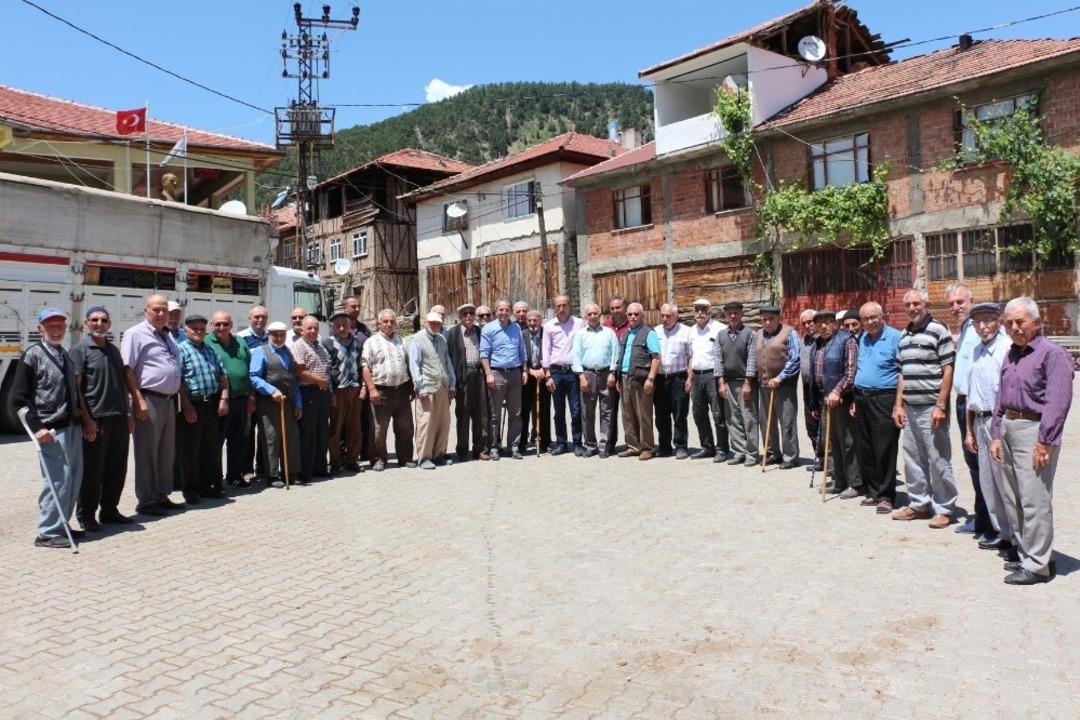 Kaymakam Pişkin, Aşağıkaya k&ouml;y&uuml;n&uuml; ziyaret etti
