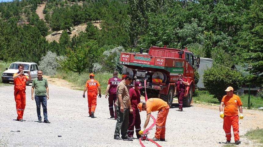 Orman işletme ekibine yangın eğitimi