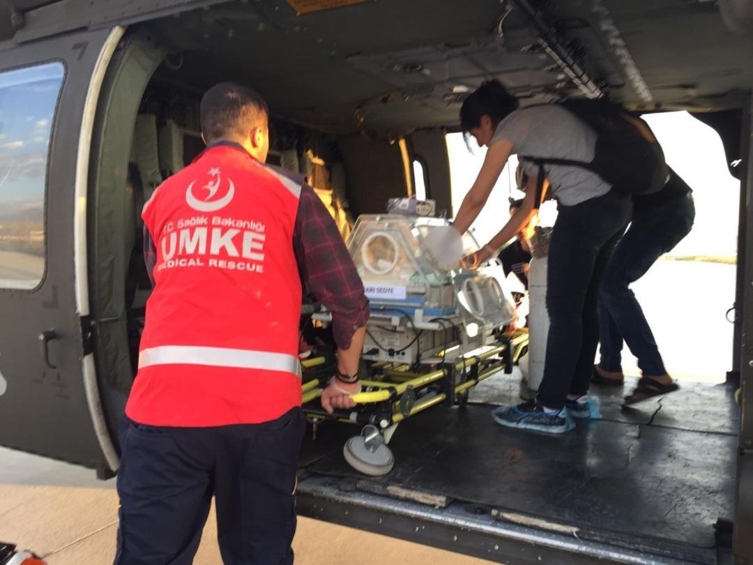 Sikorsky, Aydan bebek i&ccedil;in havalandı