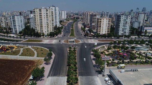 Türmenbaşı kavşağındaki yol yapım çalışması tamamlandı