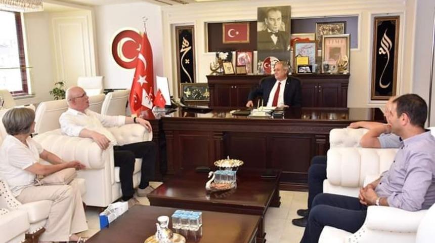 Kazım Kurt&rsquo;tan Bakkalcıoğlu&rsquo;na hayırlı olsun ziyareti