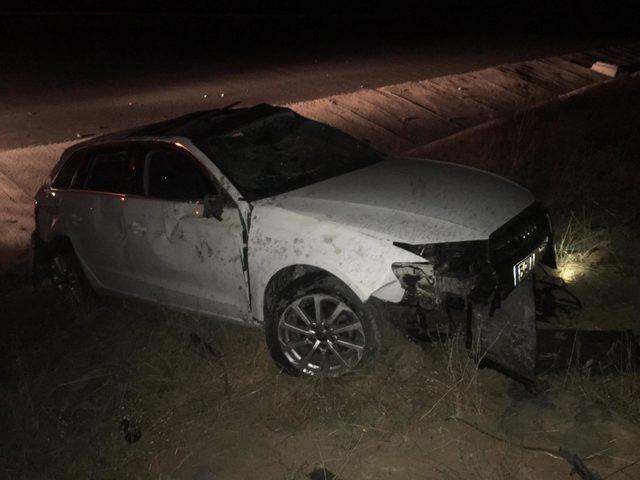 Otomobil takla attı: 1 &ouml;l&uuml;, 1 yaralı 1