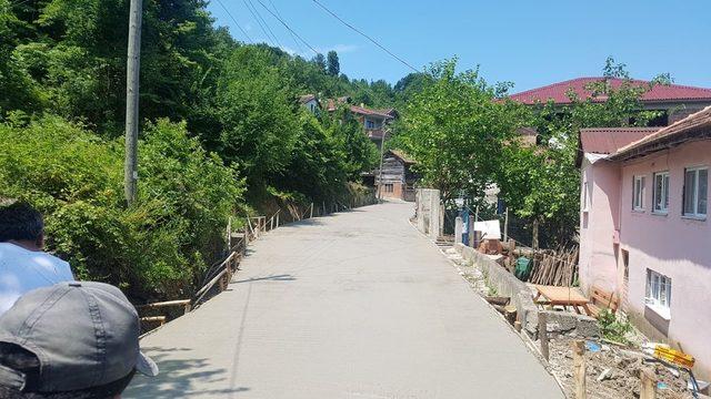 Türkeli köylerine beton yol