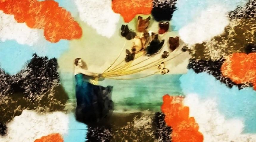 Ressam Aky&uuml;z&rsquo;den &ouml;zg&uuml;rl&uuml;k tablosu