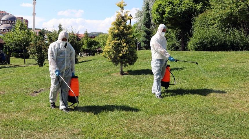 Belediye kene ve haşerelere karşı ila&ccedil;lama &ccedil;alışması yaptı