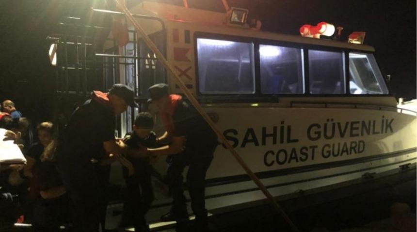Enez açıklarında 73 düzensiz göçmen yakalandı