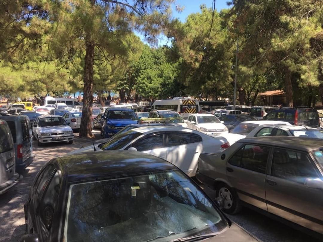 G&uuml;zel&ccedil;amlı Milli Parkı ara&ccedil; girişine kapatıldı