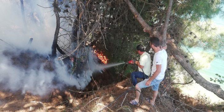 Sorumsuz piknikçiler orman yangınına sebep oldu G5