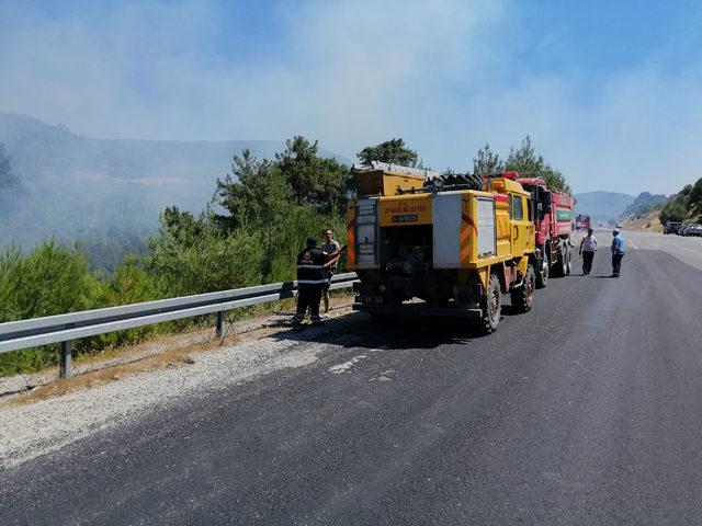 Ayvacık ta, 3 hektarlık tarım arazisi yandı 2