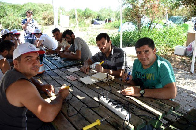 Engellleri ortadan kaldıran kampta hayatları paylaştılar