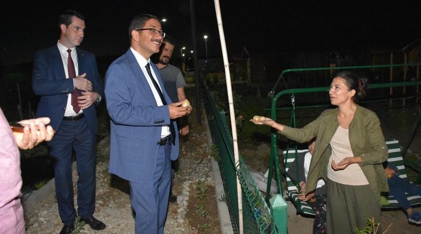 Başkan &Ccedil;elik hobi bah&ccedil;elerini inceledi