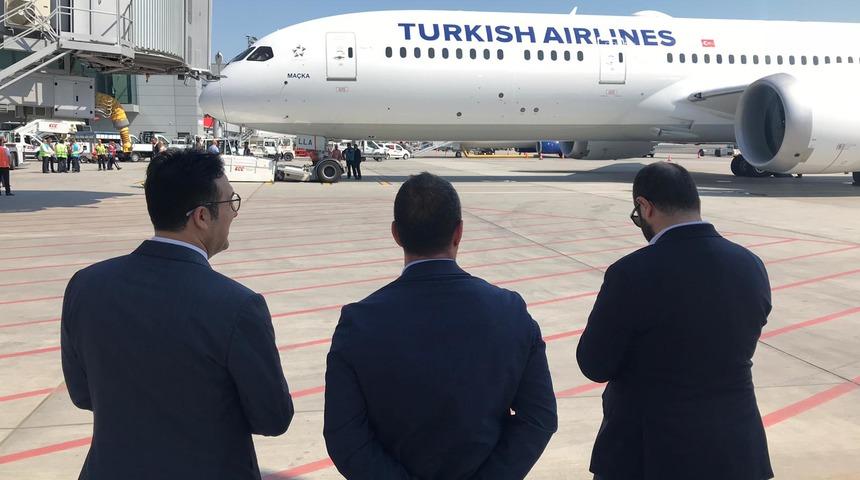 THY'nin  'Maçka' uçağı Şehit Eren Bülbül anısına Trabzon'a uçtu (1)