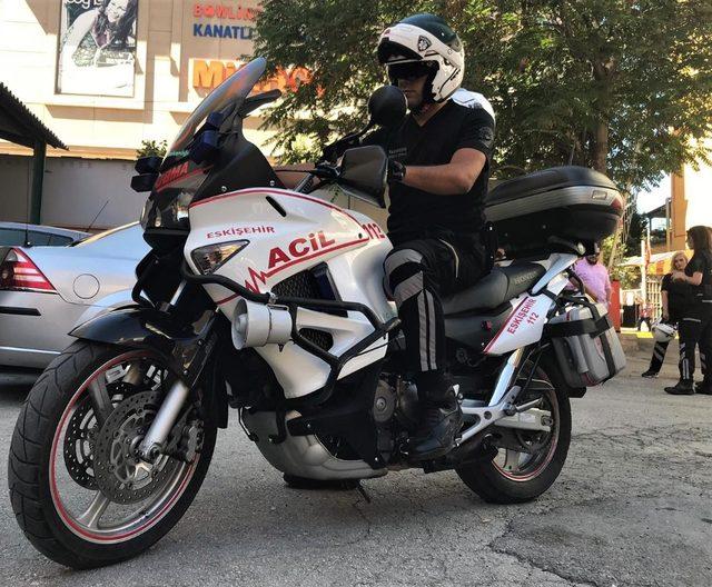 Motosikletli ambulanslar ile vakaya ulaşım 10 dakikanın altına düşüyor