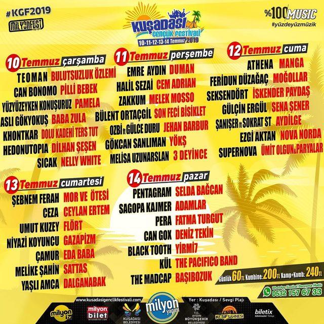 Kuşadası Gen&ccedil;lik Festivali başlıyor 1