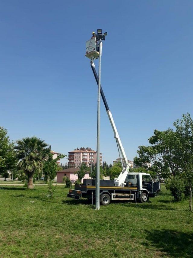 Eğriçay Parkında bakım onarım çalışması