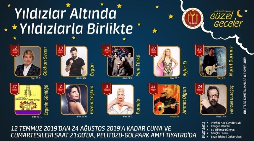 Bilecik Belediyesi&rsquo;nden &lsquo;&rsquo;Yıldızlar Altında Yıldızlarla Birlikte&rsquo;&rsquo;