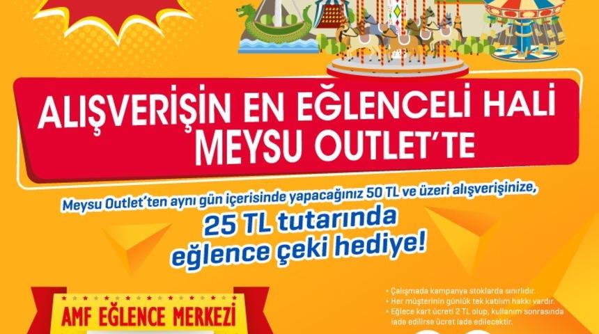 Meysu Outlet&rsquo; te Eğlence &Ccedil;eki Kampanyası