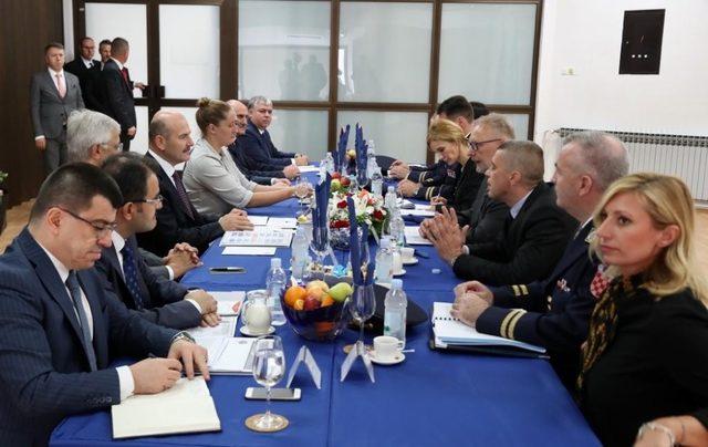Bakan Soylu, Hırvatistan&rsquo;da mevkidaşı Bozinovic ile g&ouml;r&uuml;şt&uuml; 1