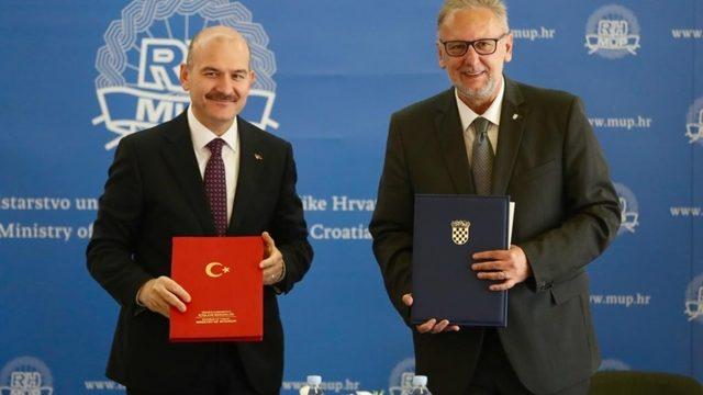 Bakan Soylu, Hırvatistan’da mevkidaşı Bozinovic ile görüştü