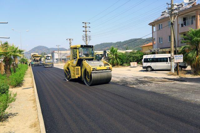 Dalyan turistik yolu asfalta kavuştu