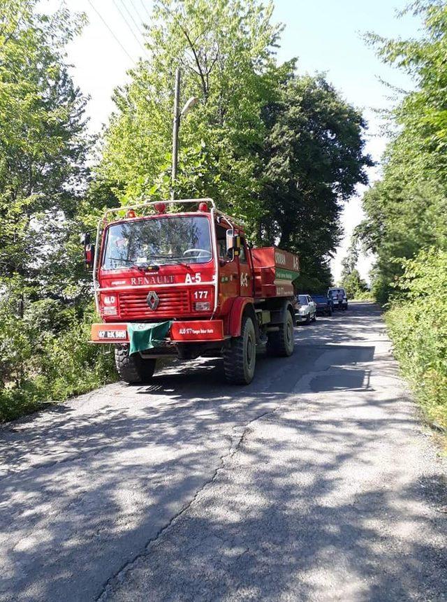 Alaplı&rsquo;da &uuml;&ccedil; d&ouml;n&uuml;ml&uuml;k fındık bah&ccedil;esi yandı 1