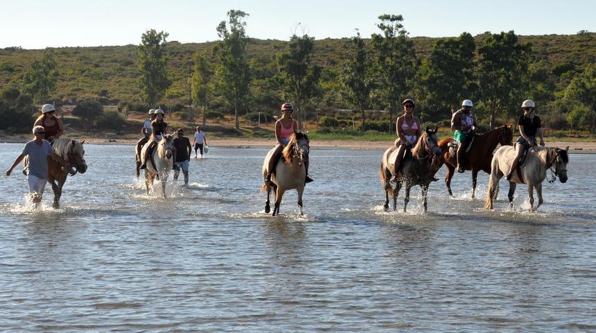 Didim'de atlı safari turları turistlerin gözdesi oldu