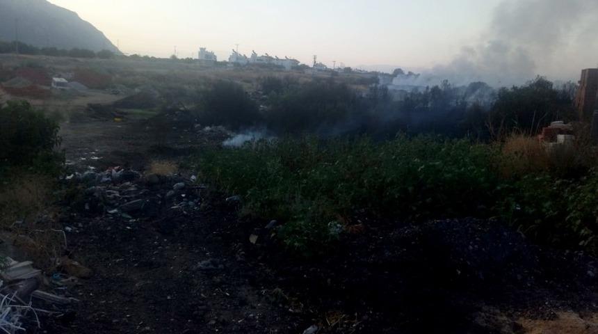 Muğla&rsquo;da &ccedil;&ouml;pl&uuml;k yangını