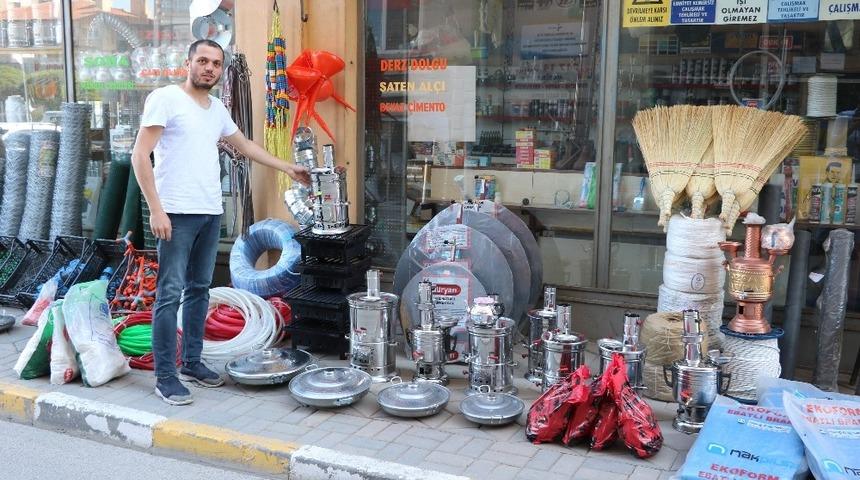 Mangal ve semaver satışları arttı