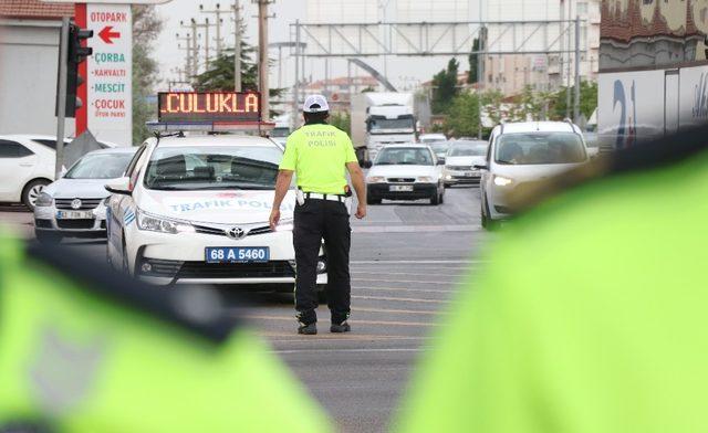 Aksaray’da 1 ayda 385 araç trafikten men edildi