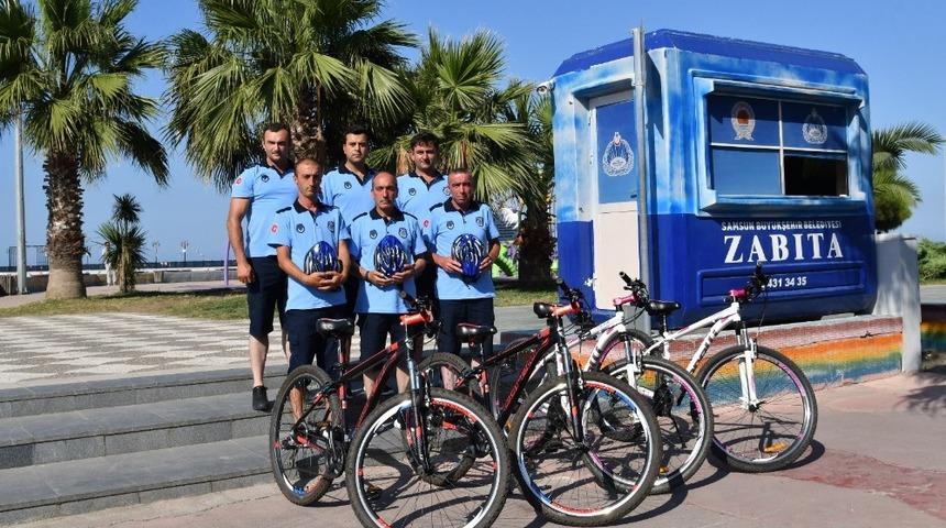 ‘Bisikletli zabıtalar’ iş başında